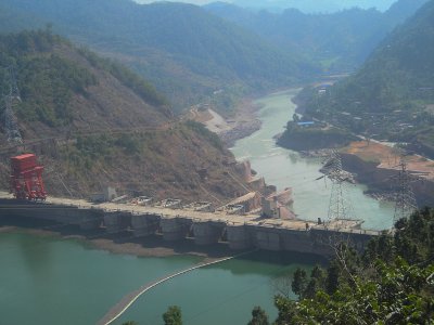 The Manwan Dam of the Mekong River