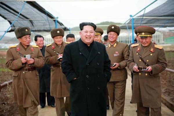 This undated picture released from North Korea's official Korean Central News Agency (KCNA) on December 4, 2015 shows North Korean leader Kim Jong-un inspecting the 122 tree nursery plant of the Korean People's Army (KPA) at an undisclosed location in North Korea. (Photo AFP/KCNA via KNS).