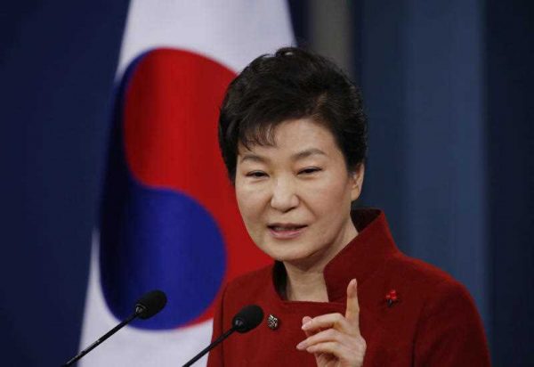 South Korean President Park Geun-hye answers a reporter's question during her news conference at the Presidential Blue House in Seoul, South Korea, 13 January 2016. (Photo: AAP).