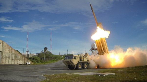 A Terminal High Altitude Area Defense (THAAD) interceptor is launched during a successful intercept test. (Photo: Reuters).