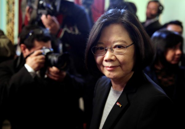 Taiwan's President Tsai Ing-wen leaves the Lopez Presidential Palace in Asuncion, Paraguay, 28 June 2016 (Photo: Reuters/Jorge Adorno)