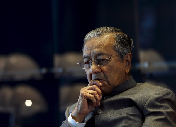 Malaysia's former prime minister Mahathir Mohamad during an interview with Reuters at his office in Petronas Towers, Kuala Lumpur, Malaysia, 22 October 2015. (Photo: Reuters/Olivia Harris).