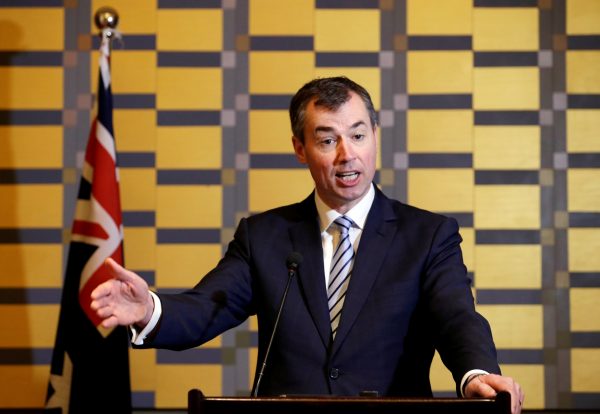 Australian Justice Minister Michael Keenan speaks at a news conference in Beijing, China, 1 November 2016. (Photo: Reuters/Jason Lee).