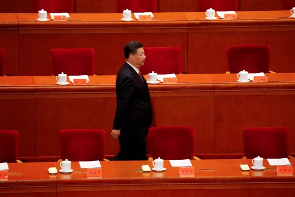China's President Xi Jinping arrives for the ceremony to mark the 90th anniversary of the founding of the China's People's Liberation Army at the Great Hall of the People in Beijing, China, 1 August 2017. (Photo: Reuters/Damir Sagolj).
