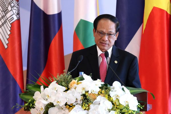 ASEAN Secretary-General Le Luong Minh at the opening ceremony of the 8th Cambodia–Laos–Myanmar–Vietnam summit in Hanoi in October 2016. The secretariat and secretary-general have played an increasingly important role in bolstering legal and institutional compliance within the bloc. (Photo: Reuters/Luong Thai Linh).