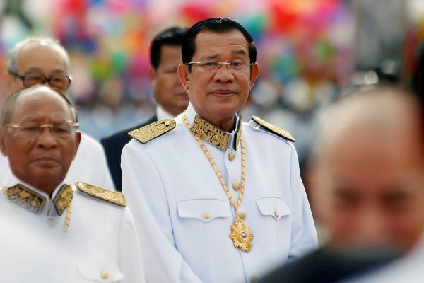 Cambodian Prime Minister Hun Sen attends the 64th anniversary celebrations of the country's independence from France, in Phnom Penh, Cambodia, 9 November, 2017 (Photo: Reuters/Samrang Pring).