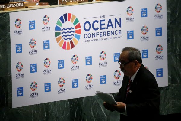 President of Federated States of Micronesia, Peter Christian departs after speaking at the opening of The Ocean Conference at the United Nations in the Manhattan borough of New York City, New York, US, 5 June 2017 (Photo: Reuters/Allegri).