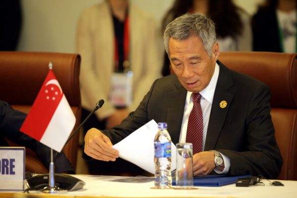 Singapore's Prime Minister Lee Hsien Loong attends the Trans-Pacific Partnership meeting held on the sidelines of the APEC summit in Danang, Vietnam on 10 November 2017. (Photo: Reuters/Na-Son Nguyen).