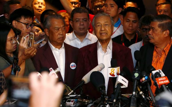 Prime Minister of Malaysia Mahathir Mohamad attends a press conference after the general election, in Petaling Jaya, Malaysia on 9 May 2018.(Reuters/Lai Seng Sin).