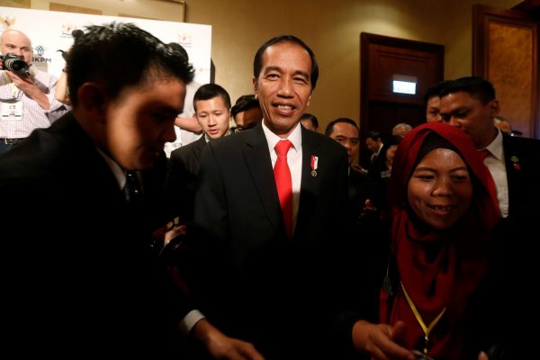 Indonesian President Joko ‘Jokowi’ Widodo leaving a forum in Hong Kong, China. (Photo: Reuters/Bobby Yip).