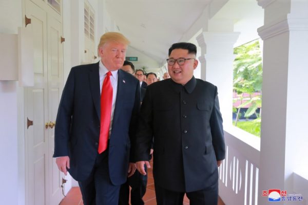 US President Donald Trump and North Korean leader Kim Jong-un in Singapore, 12 June 2018. (Photo: Reuters).