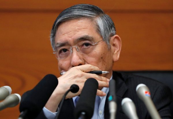 Bank of Japan Governor Haruhiko Kuroda attends a news conference at the BOJ headquarters in Tokyo, Japan, 31 July 2018 (Photo: Reuters/Toru Hanai).