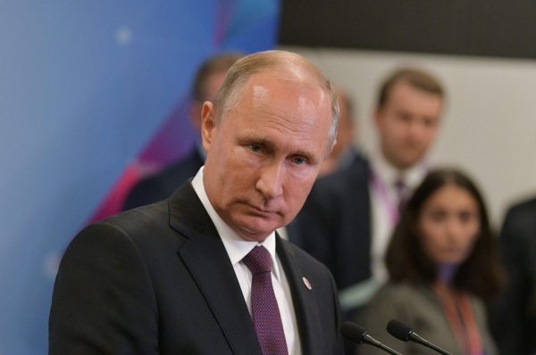 Russia's President Vladimir Putin attends a news conference on the sidelines of the East Asia Summit in Singapore, 15 November 2018 (Photo: Reuters/Alexei Druzhinin).