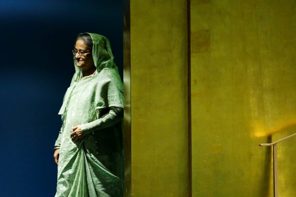 Bangladeshi Prime Minister Sheikh Hasina arrives to address the 73rd session of the United Nations General Assembly at U.N. headquarters in New York, U.S., 27 September 2018 (Photo: Reuters/Eduardo Munoz).