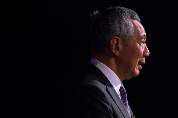 Singapore's Prime Minister Lee Hsien Loong speaks at the ASEAN Business and Investment Summit in Singapore, 12 November 2018 (Photo: Reuters/Athit Perawongmetha).