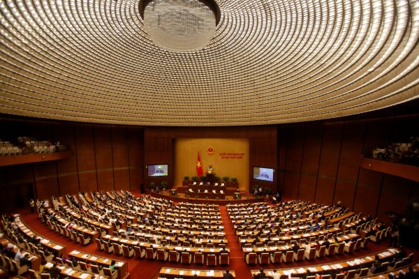 The opening ceremony of the first session of the new National Assembly at Ba Dinh Hall in Hanoi, Vietnam, 20 July 2016 (Photo: Reuters/Kham).