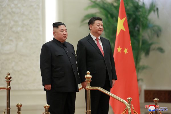 North Korean leader Kim Jong Un meets President Xi Jinping in Beijing, China, in this photo released by North Korea's Korean Central News Agency on 10 January 2019 (Photo: Reuters/KCNA).