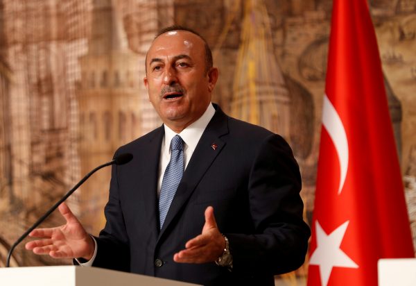 Turkish Foreign Minister Mevlut Cavusoglu speaks during a news conference in Istanbul, Turkey, 30 October 2018 (Photo: Reuters/Murad Sezer).