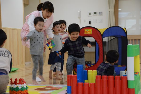 Playtime at a Babu Land childcare centre at a Toyota plant in Japan (Photo: Toyota Motor Corporation).