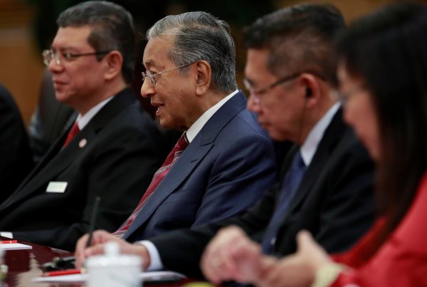 Malaysia's Prime Minister Mahathir Mohamad speaks during a meeting with China's Premier Li Keqiang (not pictured) at the Great Hall of the People in Beijing, China, 20 August 2018. (Photo: Reuters, How Hwee Young/Pool)