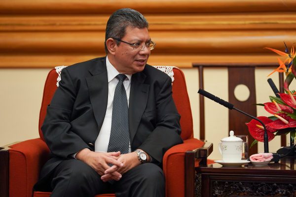 Malaysian Foreign Minister Dato' Saifuddin Abdullah speaks with member of the Politburo of the Communist Party of China Yang Jiechi (not pictured) during a meeting in Beijing, China September 12, 2019 (Photo: Reuters/Verdelli).