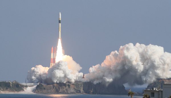 H-IIA launch vehicle carrying Japan's Information Gathering Satellite, IGS, Kogaku No.7 launches at Tanegashima Space Center in Minamitane, Kagoshima Prefecture on 9 Feb, 2020 (Photo: Reuters/The Yomiuri Shimbun).