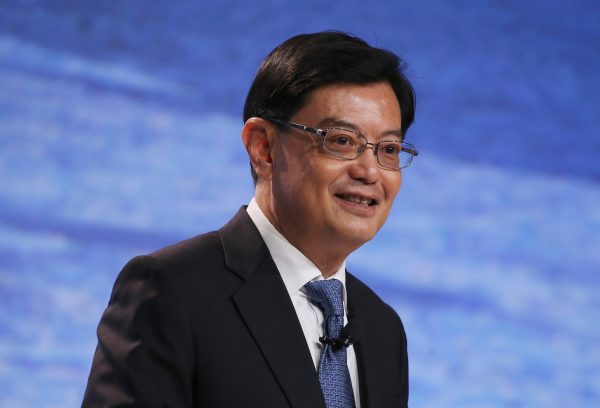 Singapore's Finance Minister Heng Swee Keat speaks at a UBS client conference in Singapore, 14 January 2019 (Photo: Reuters/Feline Lim).