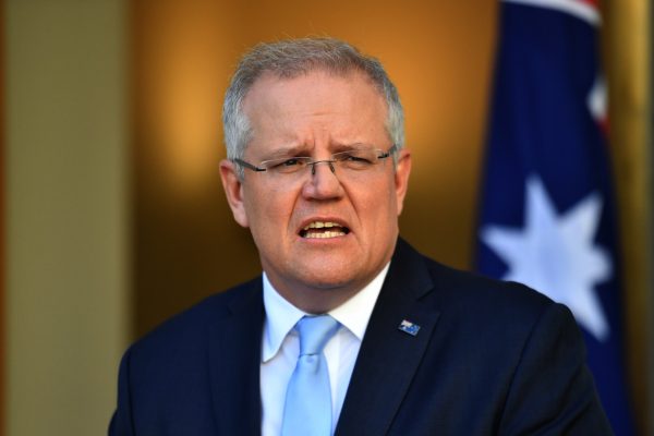 Prime Minister Scott Morrison speaks to the media at a press conference in Canberra, Tuesday, 21 April, 2020 (Photo: Reuters/Tsikas).