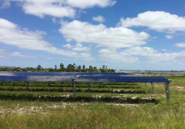 A view of Genex Power's 50 megawatt Kidston solar farm, part of a planned renewable energy project with a 250 MW pumped hydro project and a new 250 MW solar farm at the site, in northern Queensland, Australia 4 April 2019. (Photo: Reuters/Sonali Paul).