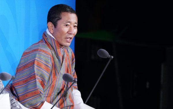 Bhutan's Prime Minister Lotay Tshering speaks during the 2019 United Nations Climate Action Summit at UN headquarters in New York City, New York, U.S., 23 September, 2019 (Photo: Reuters/Carlo Allegri).