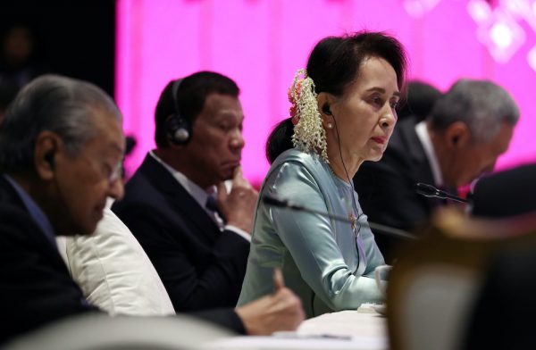 State Counsellor of Myanmar Aung San Suu Kyi attends the 22nd ASEAN Plus Three Summit in Bangkok, Thailand, 4 November, 2019 (Photo: Reuters/Athit Perawongmetha).