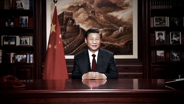 Chinese President Xi Jinping gives his 2021 New Year address, 4 January 2021 (Photo: Reuters/Hans Lucas).