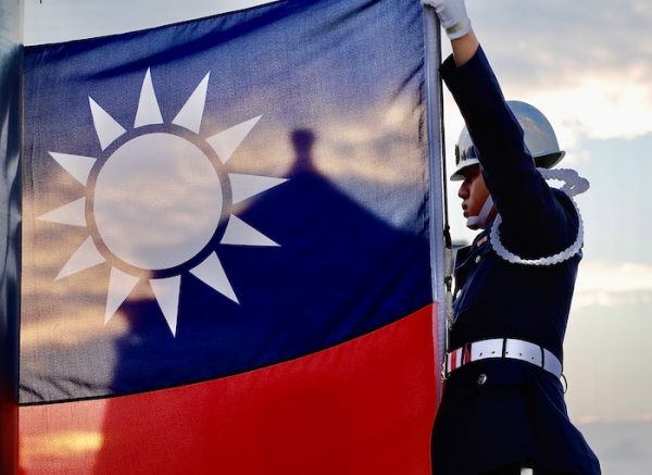 Tri-Service Honour (Honor) Guards raise Taiwan?s national flag in the morning, amidst the spread of the global pandemic disease covid-19, at Liberty Square, in Taipei, Taiwan, on November 15, 2020. With escalated tensions with China and successful containment of the coronavirus, Taiwan?s flag raising ceremony remains unchanged and daily life amongst the general public remains normal (Photo: Reuters/Ceng Shou Yi).