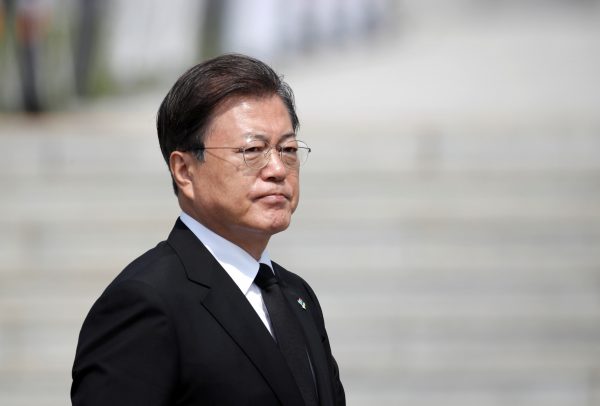 South Korean President Moon Jae-in Daejeon, South Korea, 6 June 2020. (Photo: Lee Jin-man/Pool via Reuters).