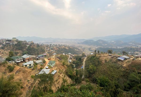 A general view shows Champhai town in India's northeastern state of Mizoram near the border with Myanmar, 9 March 2021 (Photo: Reuters/Devjyot Ghoshal).