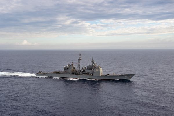 USS Antietam in the Philippine Sea (Photo: Reuters; Ian Cotter via ABACAPRESS.COM)