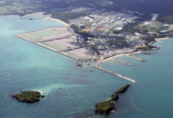 An aerial photo shows Henoko Bay, Okinawa Prefecture, Japan, 7 September 2022 (Photo: Reuters/Toshiyuki Kon).