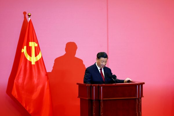 Chinese President Xi Jinping meets the media following the 20th National Congress of the Communist Party of China, at the Great Hall of the People in Beijing, China October 23, 2022. (PHOTO: Tingshu Wang via REUTERS)