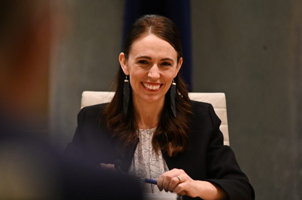 New Zealand Prime Minister Jacinda Ardern during the Australia–New Zealand Leaders' Meeting at the Commonwealth Parliamentary Offices in Sydney, Australia, on Friday, 8 July 2022 (Photo: Steven SAPHORE/Pool via Reuters Connect)