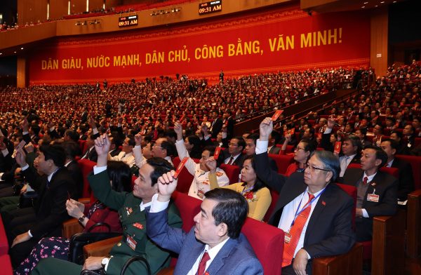The main leaders of the Communist Party of Vietnam, accompanied by dozens of delegates, began the XIII Congress in which about 1,600 delegates came from the whole country would elect the leaders who would set the course for the nation in the next five years, Hanoi, Vietnam, 25 January 2021 (Photo: Reuters/Latin America News Agency)