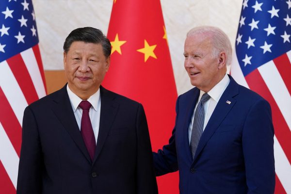 US President Joe Biden meets with Chinese President Xi Jinping on the sidelines of the G20 leaders' summit in Bali, Indonesia on 14 November 2022. (Photo:Kevin Lamarque/Reuters)