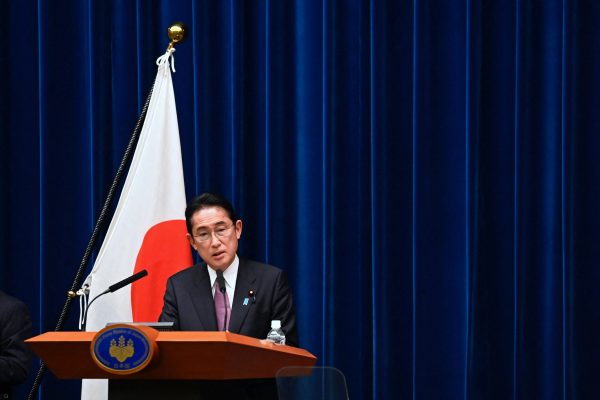 Japan's Prime Minister Fumio Kishida attends a press conference in Tokyo, Japan, on 16 December 2022 (Photo: Reuters/David Mareuil/Pool)