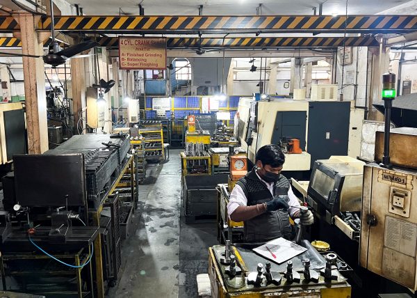 An engineering goods export unit, New Delhi, India, 13 January 2023 (Photo: Manoj Kumar/Reuters).