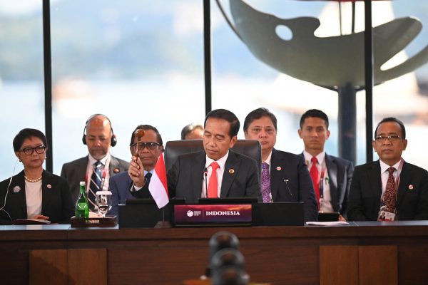Indonesian President Joko Widodo during the opening of the 42nd ASEAN Summit in Labuan Bajo, East Nusa Tenggara province, Indonesia 10 May 2023 (Photo: Reuters/Rivan Awal Lingga/Pool via REUTERS)