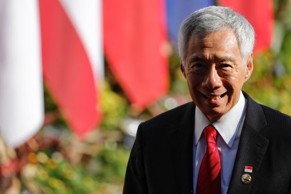 Singapore's Prime Minister Lee Hsien Loong reacts as he arrives at the ASEAN Summit held in Labuan Bajo, East Nusa Tenggara province, Indonesia, 10 May 2023 (Photo: Reuters/Willy Kurniawan).