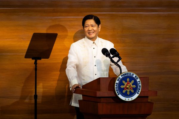 Philippine President Ferdinand Marcos Jr. delivers his second State of the Nation Address (SONA), at the House of Representative in Quezon City, Metro Manila, Philippines, 24 July 2023. (Photo:Reuters)