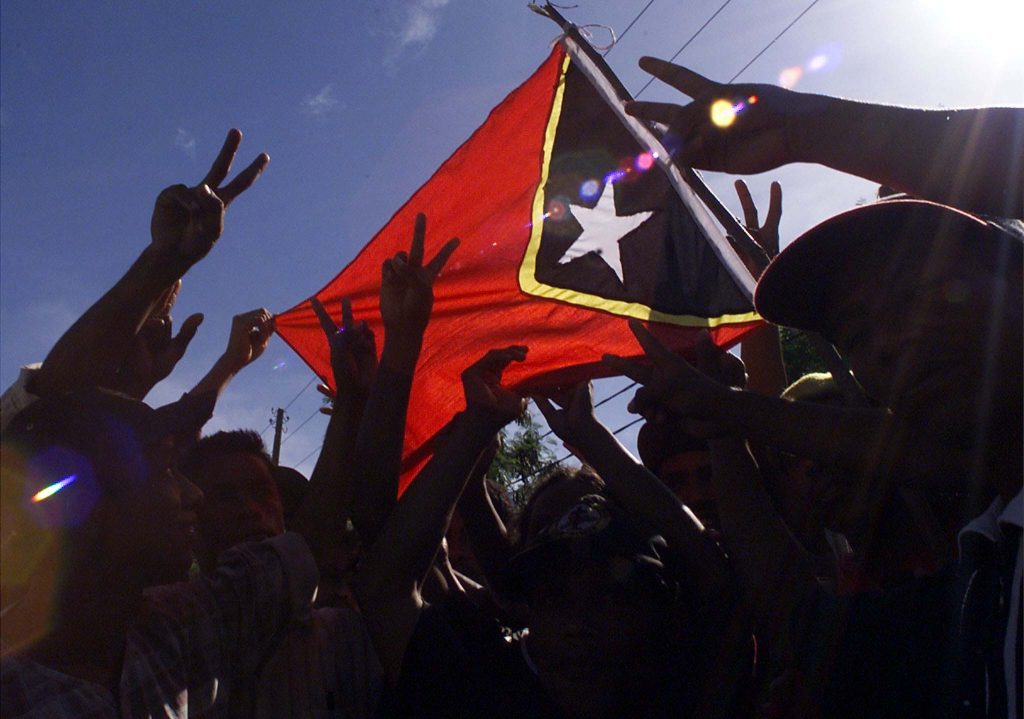 East-Timorese students in Dili 6 May 2023 (Photo: Reuters/STR News).