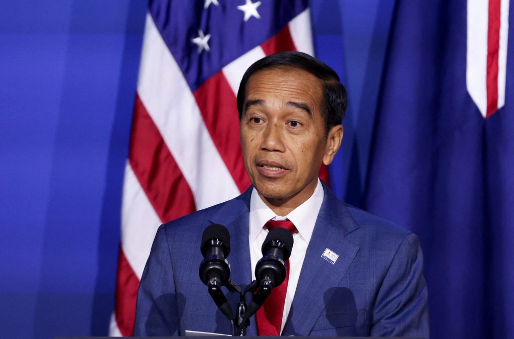 Indonesia's President Joko Widodo speaks during the Indo-Pacific Economic Framework (IPEF) Leaders event at the Asia-Pacific Economic Cooperation (APEC) CEO Summit in San Francisco, California, United States, 16 November 2023 (Photo: Reuters/Brittany Hosea-Small).