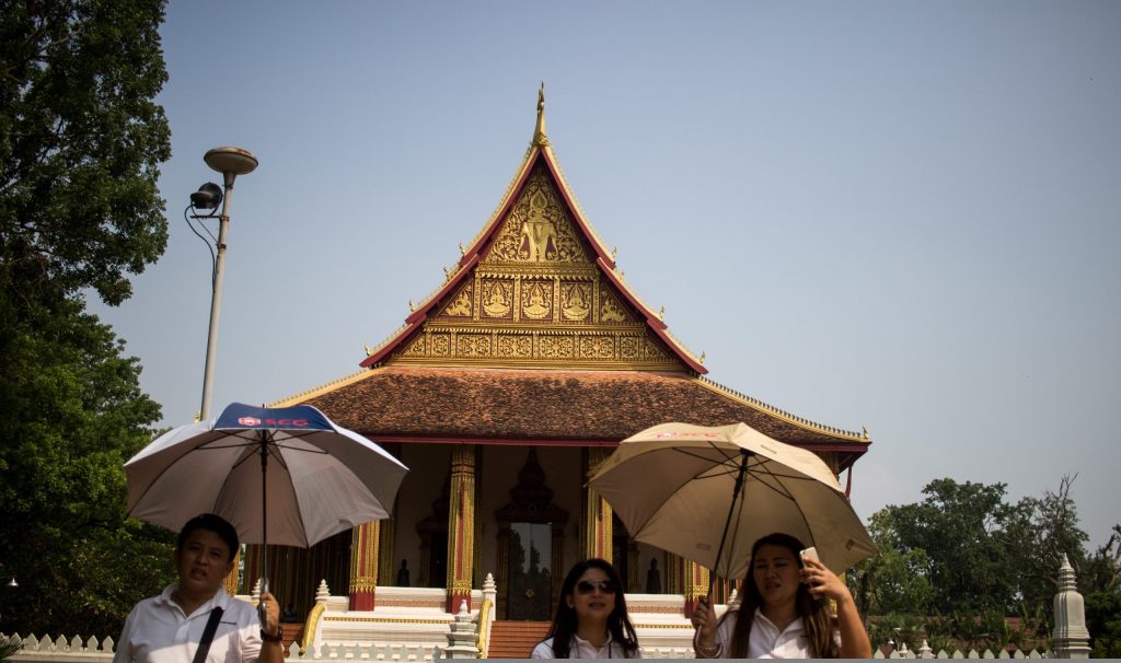 Tourists and expatriates in Laos, Vientiane, Laos, 25 April, 2018 (Photo: Reuters/Martin Bertrand/ Hans Lucas).