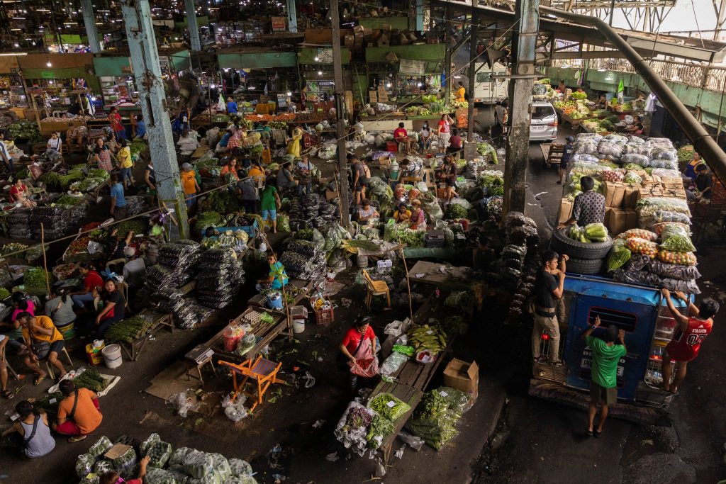 General view of a public market in Manila, Philippines, 9 February, 2023 (Photo: Reuters/Eloisa Lopez).